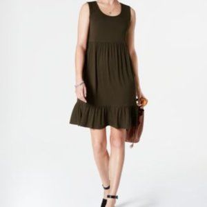 Style & Co. Olive Green Midi Dress